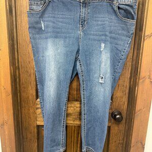 LANE BRYANT ANKLE, SIZE 26, BLUE